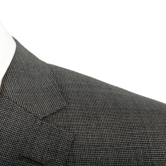 Hugo Boss Men's "Huge6/Genius5" Slim Fit Houndstooth 100% Wool Two Button Suit - Picture 7 of 12
